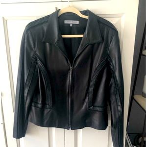 Leather coat